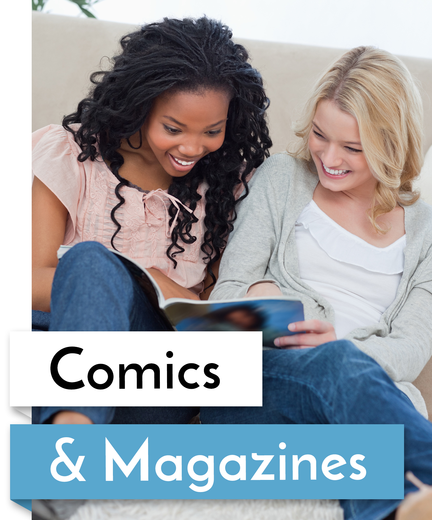 comics and magazines button