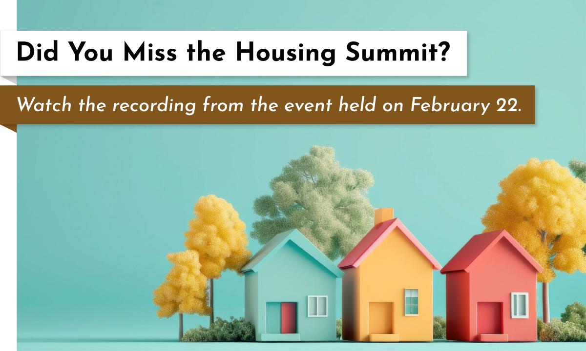 View the Housing Summit Recording
