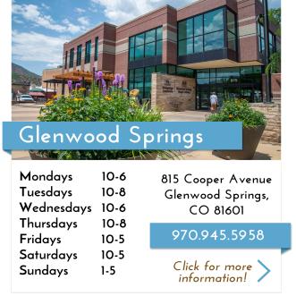 Glenwood Springs Branch Library hours and location